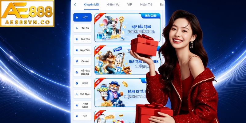 Chuỗi ưu đãi và sự kiện nổi bật tại AE888 năm 2026